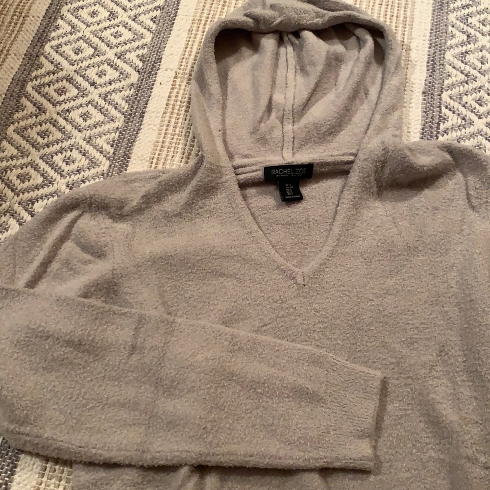 Rachel Zoe Grey Ultra Soft Hoodie size Small